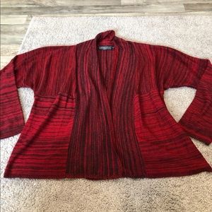 Elementz petite red cardigan sweater size PXL